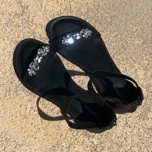 Express rhinestone sandals! Sz 8, Worn ONCE! EUC